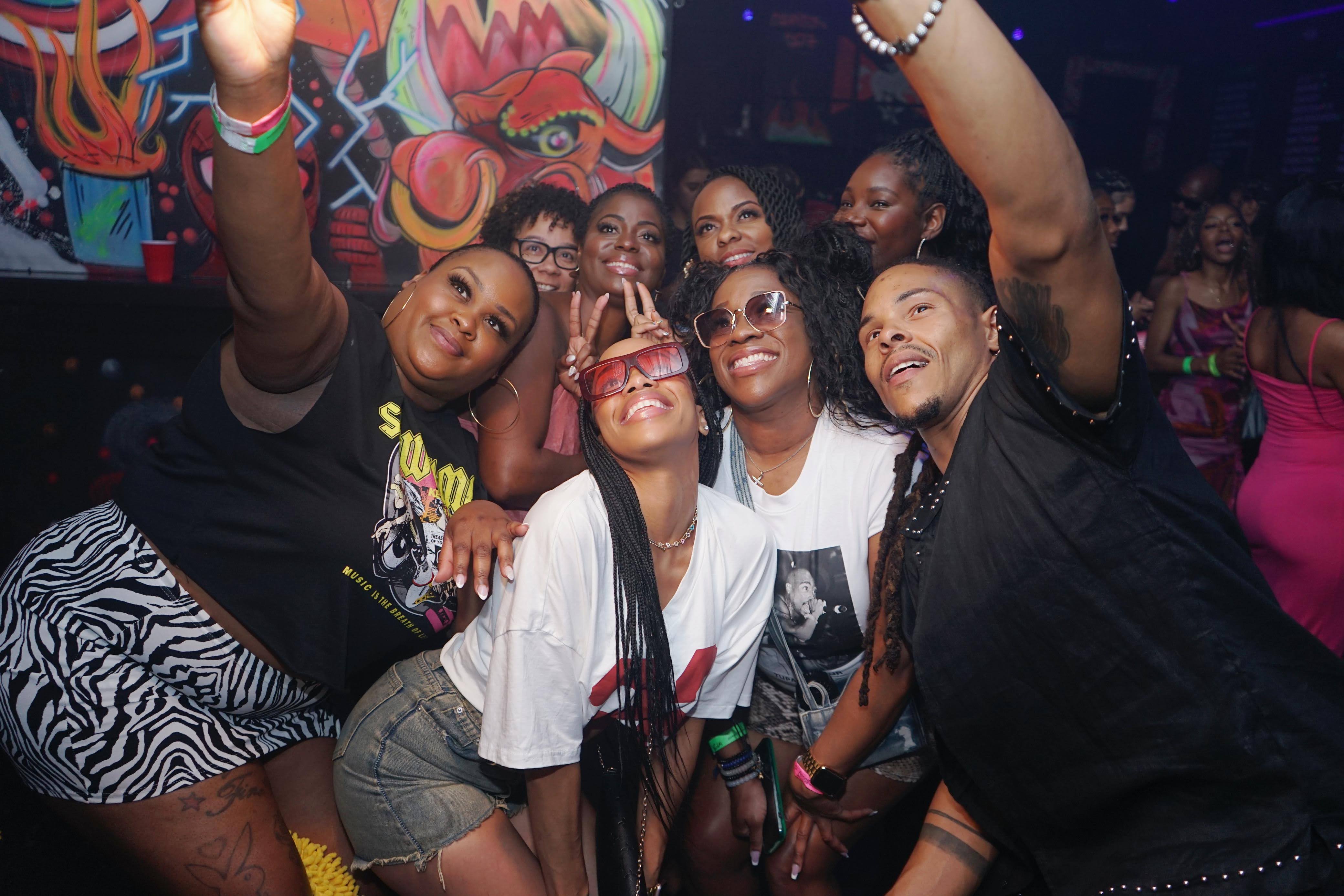 Nightlife atmosphere on the crawl